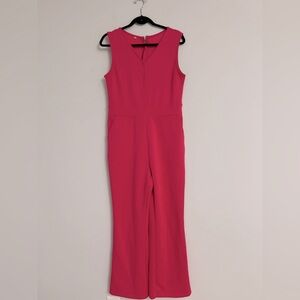 Elegant Pink Sleeveless Jumpsuit. Pit to pit=18.5”